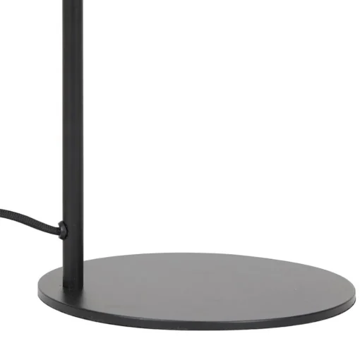 Straluma Vloerlamp Lekar zwart met smoke glas> Light and Living|Woonkamerlampen