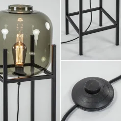 Straluma Vloerlamp Lett frame zwart/smoke glas></noscript> Vloerlampen|Design Verlichting