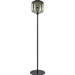 Straluma Vloerlamp Lett zwart/smoke glas> Vloerlampen|Design Verlichting