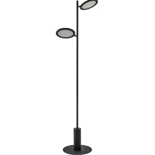 Straluma Vloerlamp 2-lichts zwart inclusief 3-standen dimbaar LED> Vloerlampen|Leeslampen