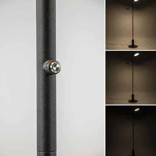 Straluma Vloerlamp 2-lichts zwart inclusief 3-standen dimbaar LED> Vloerlampen|Leeslampen