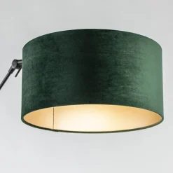 Straluma Vloerlamp Prestige Chic zwart/kap groen></noscript> Booglampen|Schemerlampen