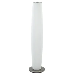Straluma Vloerlamp Terra nikkel/wit glas dtw> Halverlichting|Vloerlampen
