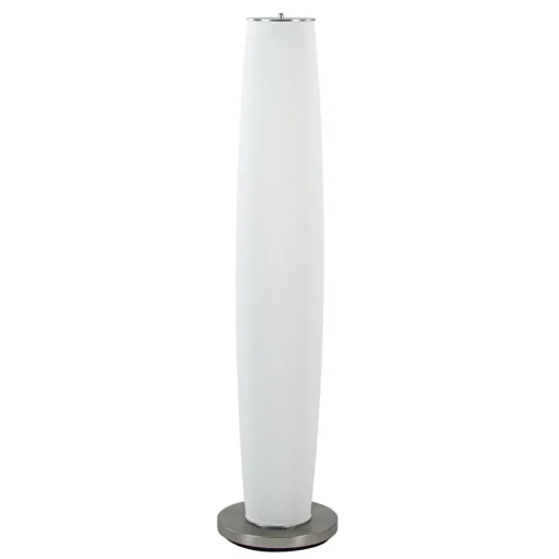 Straluma Vloerlamp Terra nikkel/wit glas dtw> Halverlichting|Vloerlampen