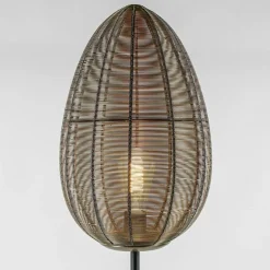 Straluma Vloerlamp Yaelle antiek brons met zwarte voet></noscript> Draadlampen|Light and Living