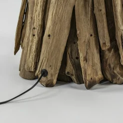 Straluma Vloerlamp/lampvoet Margret hout naturel excl kap></noscript> Vloerlampen|Lampenvoeten