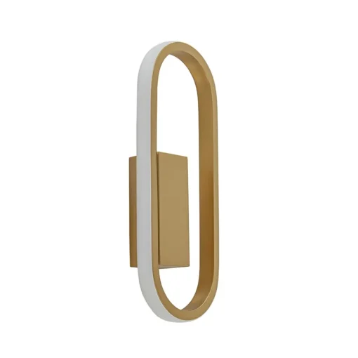 Straluma Wandlamp Anello ovaal matgoud 2700k dim.> Plafondlampen|Wandlampen