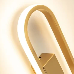 Straluma Wandlamp Anello ovaal matgoud 2700k dim.></noscript> Plafondlampen|Wandlampen