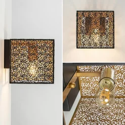 Straluma Wandlamp Avola zwart/goud><noscript><img width=