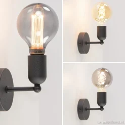 Straluma Wandlamp basic boog klein zwart></noscript> Landelijke Verlichting|Woonkamerlampen