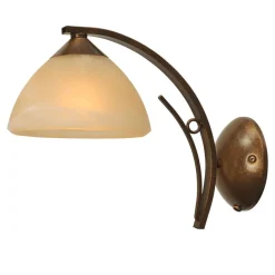 Straluma Wandlamp Bolzano smeedijzer brons> Bedlampjes|Woonkamerlampen