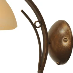 Straluma Wandlamp Bolzano smeedijzer brons> Bedlampjes|Woonkamerlampen