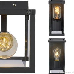 Straluma Wandlamp buiten antraciet/glas IP54></noscript> Buitenlampen|Halverlichting