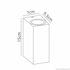 Straluma Wandlamp buiten antraciet up+down IP54></noscript> Keukenverlichting|Badkamerverlichting