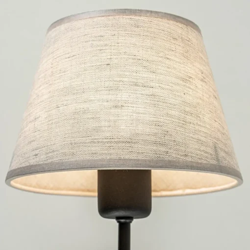 Straluma Wandlamp Chicago zwart/zandkleur kap> Wandlampen|Schemerlampen