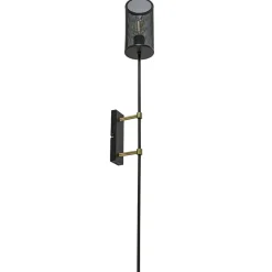 Straluma Wandlamp cilinder zwart/goud XL> Wandlampen|Industriële Verlichting
