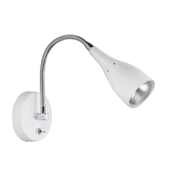Straluma Wandlamp Elite verstelbaar nikkel wit> Bedlampjes|Kinderlampen