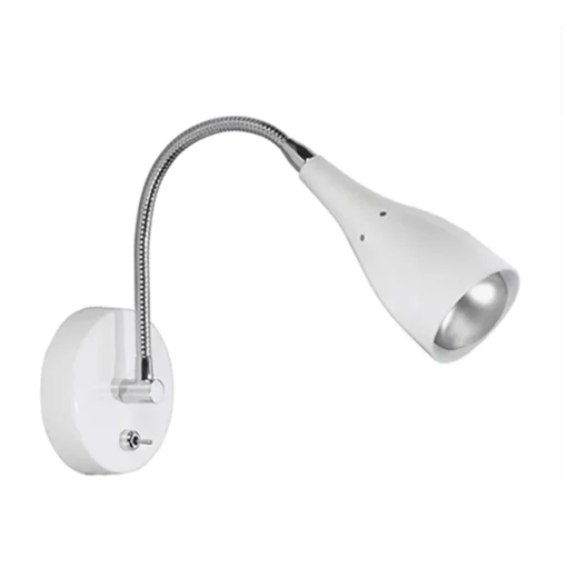 Straluma Wandlamp Elite verstelbaar nikkel wit> Bedlampjes|Kinderlampen
