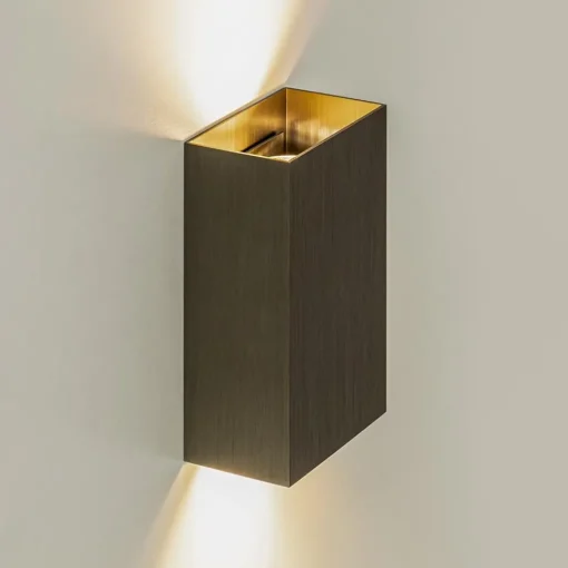 Straluma Wandlamp Eros rechthoek brons> Woonkamerlampen|Slaapkamerlampen