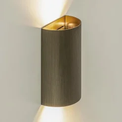 Straluma Wandlamp Hera afgerond brons></noscript> Klassieke Verlichting|Woonkamerlampen
