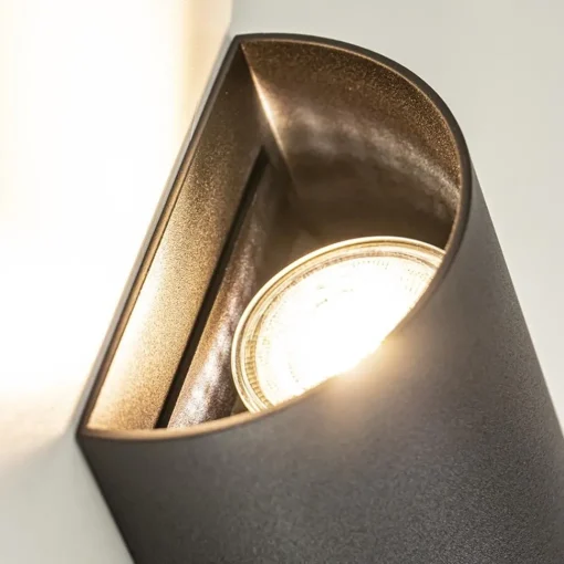 Straluma Wandlamp Hera afgerond zwart> Woonkamerlampen|Slaapkamerlampen