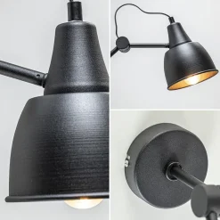 Straluma Wandlamp industrieel verstelbare arm zwart></noscript> Kantoorverlichting|Wandlampen