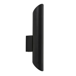 Straluma Wandlamp koker smal up+down zwart> Woonkamerlampen|Slaapkamerlampen