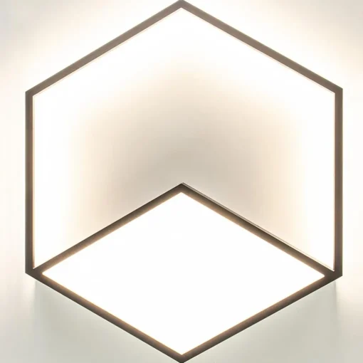Straluma Wandlamp Kubick XL zwart 3000K> Plafondlampen|Wandlampen