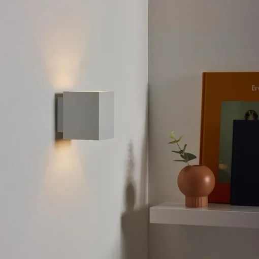 Straluma Wandlamp kubus wit G9> Woonkamerlampen|Slaapkamerlampen