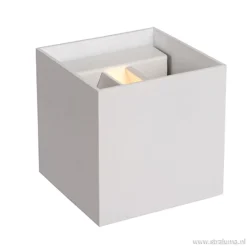 Straluma Wandlamp kubus wit verstelbaar incl. led></noscript> Wandlampen|Bedlampjes