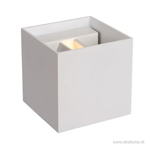 Straluma Wandlamp kubus wit verstelbaar incl. led> Wandlampen|Bedlampjes