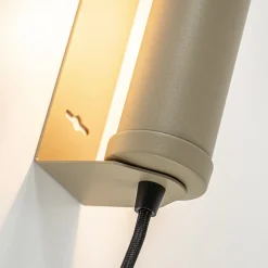 Straluma Wandlamp mat zand E14 met snoer></noscript> Wandlampen|Landelijke Verlichting