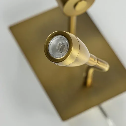 Straluma Wandlamp Regina antiek brons met leesarm exclusief kap> Wandlampen|Bedlampjes