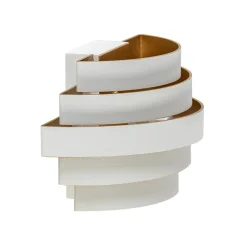 Straluma Wandlamp Scudo klein wit/goud> Woonkamerlampen|Slaapkamerlampen
