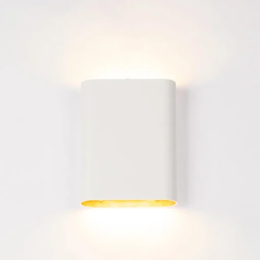 Straluma Wandlamp wit/goud ovaal dimbaar> Wandlampen|Halverlichting