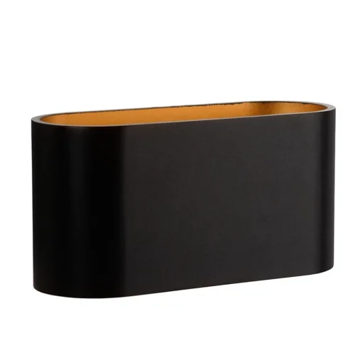 Straluma Wandlamp Xera ovaal zwart/goud> Woonkamerlampen|Slaapkamerlampen