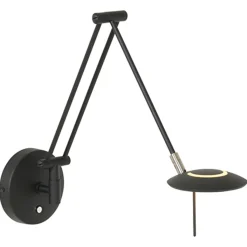 Straluma Wandlamp Zodiac zwart incl. dimmer cct> Wandlampen|Leeslampen