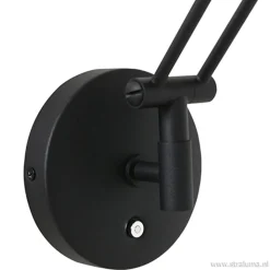Straluma Wandlamp Zodiac zwart incl. dimmer cct><noscript><img width=