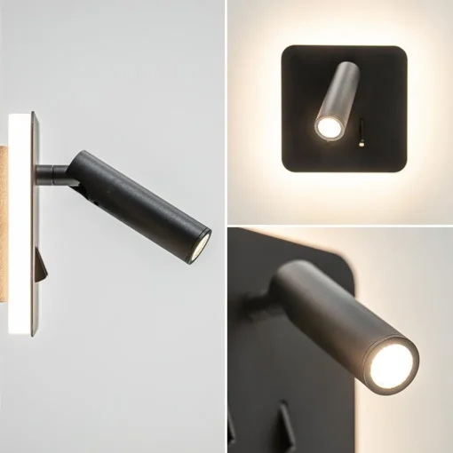Straluma Wandlamp zwart leesspot + indirect lich> Wandlampen|Bedlampjes