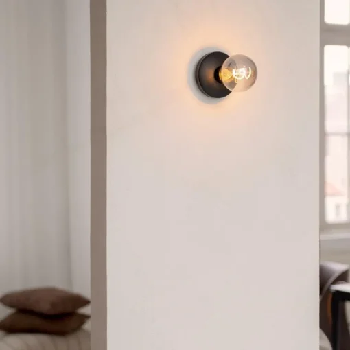 Straluma Wandlamp zwart met smoke dimbaar/oplaadbaar> Wandlampen|Keukenverlichting