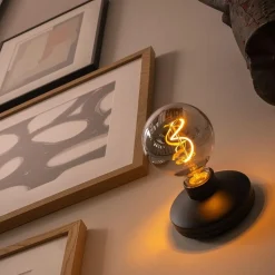 Straluma Wandlamp zwart met smoke dimbaar/oplaadbaar></noscript> Wandlampen|Keukenverlichting