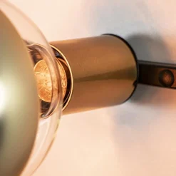 Straluma Wandlamp zwart/goud inclusief plantenpotten></noscript> Wandlampen|Botanische Verlichting
