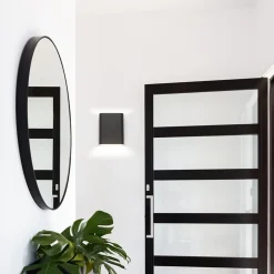 Straluma Wandlamp zwart/goud ovaal dimbaar></noscript> Wandlampen|Halverlichting