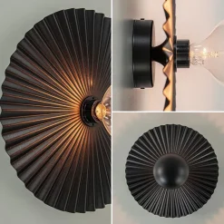 Straluma Wand/plafondlamp decoratief zwart></noscript> Plafondlampen|Wandlampen