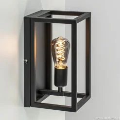 Straluma Wand-/plafondlamp rechthoek frame zwart> Woonkamerlampen|Slaapkamerlampen