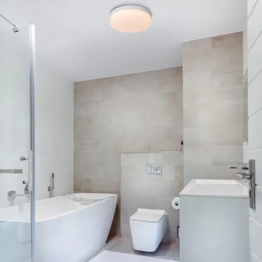 Straluma Witte LED plafondlamp IP44 met bewegingssensor> Plafondlampen|Plafonnières