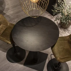Straluma Zwart houten bartafel Ø80x105 cm></noscript> Bartafels