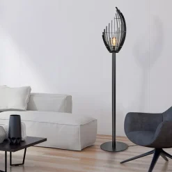 Straluma Zwart metalen design vloerlamp Omegna dimbaar></noscript> Vloerlampen|Design Verlichting