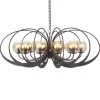 Straluma Zwart metalen hanglamp met smoke glas> Eettafellampen|Keukenverlichting