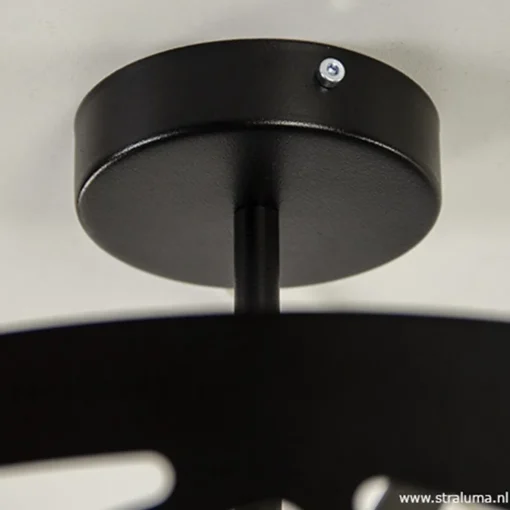 Straluma Zwart metalen plafondlamp Scandinavisch> Woonkamerlampen|Tienerkamerlampen